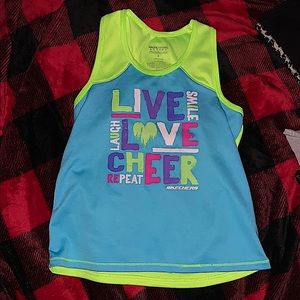 little girls sports tank top💚💙